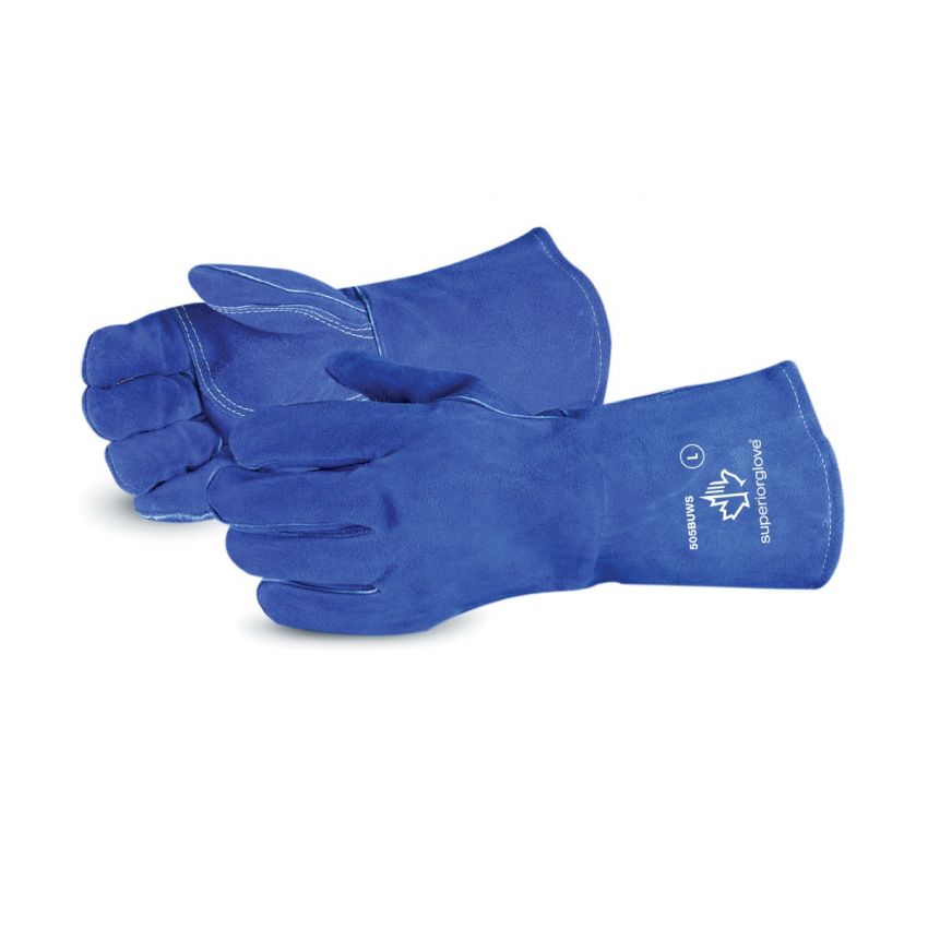 Endura® Reinforced Palm Blue Welding Gloves Blue Welders Gloves